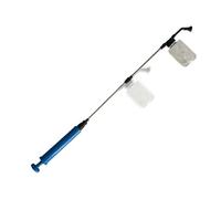 Applicateur de terre de diatomée Pulvérisateur de jardin avec tige | Applicateur Push-Pull pour terre de diatomées avec réservoir transparent pour jardin, patio, serre, vergers, agriculture