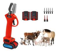 Applicateur d'étiquettes d'oreille électrique sans fil, outil portable alimenté par batterie de 2000 mAh pour les animaux de ferme, marquage rapide et réduction de la douleur pour les bovins