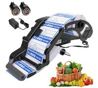 Applicateur d'étiquettes électrique - Étiqueteuse de codes-barres portable, longueur maximale d'étiquettes 15 à 60 mm pour logistique, autocollants, entrepôts, supermarchés