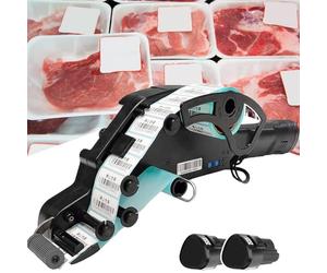 Applicateur d'étiquettes électrique portatif pour surfaces plates et incurvées, prend en charge différentes formes d'étiquette, idéal pour des tâches d'étiquetage efficaces