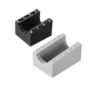 Applicateur d'étiquettes pour flacons de 3 ml et 10 ml, design rainuré pour un étiquetage uniforme sûr, outil facile en quatre étapes pour petites bouteilles (2 pièces)
