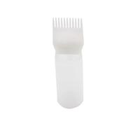 Applicateur d'huile capillaire, bouteille de teinture capillaire 160ML bouteille de shampoing peigne applicateur brosse pour outil teinture blanc