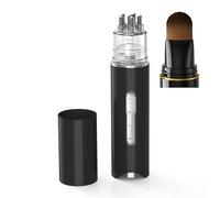 Applicateur d'huile capillaire, flacon vide, utilisable avec le minoxidil, double chambre et double tête (NOIR)