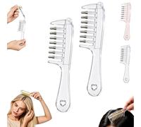 Applicateur d'huile capillaire, peigne applicateur d'huile pour cuir chevelu, peigne anti-fuites avec contrôle du débit pour l'application d'huiles capillaires (B*2)