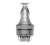 Applicateur d'huile capillaire - Peigne de massage du cuir chevelu, ABS 7,8x3,3 cm | Bouteille de distribution uniforme avec couvercle, dispositif d'absorption accrue pour la routine de soins capillai