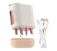 APPLICATEUR D'HUME ELECTRIQUE - Masse-brosse à cheveux vibrante pour le soulagement du stress et la croissance des cheveux, un peigne d'applicateur imperméable pour l'outil anti-étincelle, l'absorptio