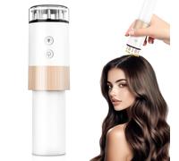Applicateur électrique 2 en 1 d'huile capillaire et cuir chevelu - Brosse de massage de la tête - 655 nm - Lumière rouge - Brosse de massage et applicateur d'huile capillaire - Flacon applicateur pour