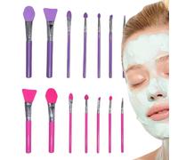 Applicateur en silicone, Silicone de brosse de | Ensemble d'applicateurs de fards à paupières de 14 - Kit d'application de la brosse à paupières pour le à la crème et la fabrication d'art époxy en rés