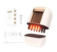 Applicateur Huile Cheveux Électrique - ABS 7.2x6x3cm | Distributeur Vibrant Étanche | Peigne Portatif Rechargeable | Brosse Stimulateur Cuir Chevelu Pour Soin Croissance