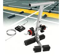 Applicateur manuel de ruban de sol, machine à ruban de ligne de terrain avec kit de cercle de dessin, espacement réglable de 4 à 28 cm, hauteur réglable, pour terrains de basket-ball