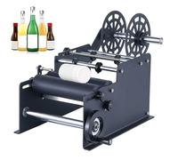 Applicateur manuel d'étiquettes pour bouteilles rondes, convient pour une largeur de 10 à 130 mm et une longueur de 10 à 300 mm, 15 à 20 étiquettes par minute, sans bulles ni plis, idéal pour les