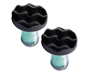 Applicateur Pneux PVC Pad Contouré Finition Pro | Réservoir intégré, pour pompe manuelle, pour zéro dégât, mains propres, économie de produit