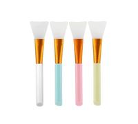 Applicateur pour masque, Applicateur de brosse masque facial en Silicone souple, ensemble multifonctionnel Portable multicolore(Mix E 4pcs)