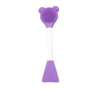 Applicateur pour masque, Silicone 2 en 1 for points noirs. Masque nettoyant brosse spatule outil de nettoyage profondeur multicolore(Purple)