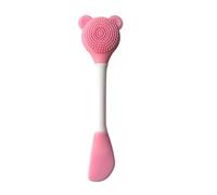 Applicateur pour masque, Silicone 2 en 1 for points noirs. Masque nettoyant brosse spatule outil de nettoyage profondeur multicolore(Pink Head)