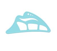 Applicateur réutilisable pour les débutants outil de pochoir de fard à paupières avec maquillage de mappage de guide oculaire de brosse à maquillage Bleu 1 jeu
