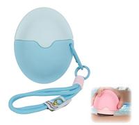 Applicateur solaire sans effort, applicateur de crème solaire avec rouleau rotatif - Éponge lisse et sans couture, rechargeable, convient pour l'extérieur, la plage et les voyages (Bleu)