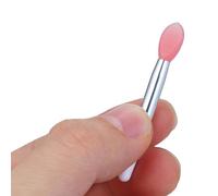 Applicateurs de Lèvres Jetables, Applicateurs à Lèvres en Silicone, Brosses à en Silicone, Noir, Blanc, Rose avec 10 Brosses et 2 Couverture Anti-perd (PINK)