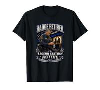 Application de la Loi Retraite Retraite Shérif de Police Adjoint T-Shirt