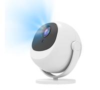 [Application intégrée et mise au point automatique] Projecteur intelligent, support 4K, mini projecteur portable avec rotation à 360°, 12 000 lumens, WiFi et Bluetooth, écran LCD, projecteur de