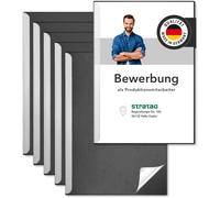 Application Kit For Start Basic Clamping Rails (Black,5 Pieces) With Transparent Pp Plastic Cover And Binding Combs Made Of Sturdy Cardboard 290 G/M²,Leather Frame