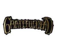 Application Logo du 50e anniversaire de Grateful Dead en or avec des fils métalliques G