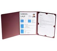 Application Lot de 3 chemises en carton manille avec dos 1 bar Capacité 30 feuilles/400 g DIN A4 Bordeaux