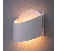 Application Murale Lampe D'Extérieur En Acier Galvanisé Blanc 2X LED