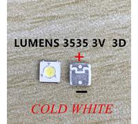 Application TV à rétroéclairage LCD blanc froid,LG UNI LUMENS SAMSUNG,1W,3V,2W,6V,100,3535 W,tout neuf,5-2.4 pièces - Type LUMENS3535 3D 100PCS