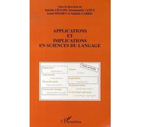 Applications et implications en sciences du langage