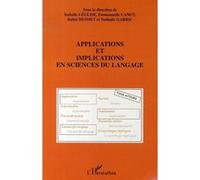 Applications et implications en sciences du langage - Isabelle Leglise - L'harmattan - broché - Etude