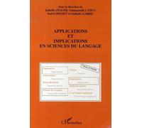 Applications et implications en sciences du langage - Isabelle Leglise - L'harmattan - broché - Etude
