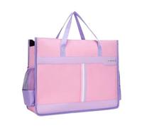 Applications étendues Sac A3 Simple à la mode, grande pochette fermeture éclair for fichiers, organisateur de documents, sacs rangement portables for femmes(Pink)