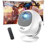 [Applications intégrées] 5G WiFi Bluetooth Smart Projecteur rotatif à 360 ° Support 4K HD Projecteur portable Mini projecteur avec haut-parleur stéréo Utilisation intérieure et extérieure Compatible
