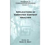 Applications of Computer Content Analysis, Progress in Communication Sciences, V. 17