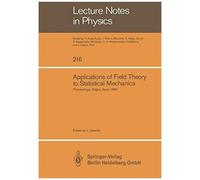 Applications Of Field Theory To Statistical Mechanics
