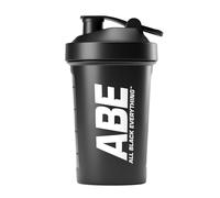 Applied Nutrition ABE All Black Everything Shaker de protéines | Bouteille shaker pour compléments sportifs, durable et léger (400 ml)