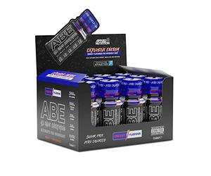 Applied Nutrition ABE Boisson Isotonique, Boisson de Pré-Entraînement, Booster Musculation All Black Everything, avec Citrulline, Bêta-Alanine, Caféine (Box 12 Units x 60ml, Energy Flavour)