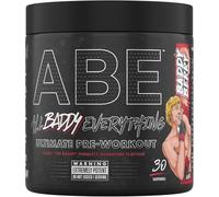 Applied Nutrition ABE - Poudre énergétique pré-entraînement All Black Everything, Performance Physique, Citrulline, Créatine, Bêta Alanine, Caféine, 315g (Baddy Berry)