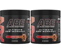 Applied Nutrition ABE Pré-Entraînement - All Black Everything Poudre Pre Workout à Base de Citrulline, de Créatine et de Bêta-Alanine, Énergie (375 g (Lot de 2), Cherry Cola)