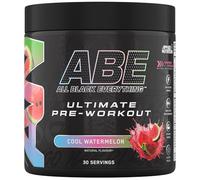 Applied Nutrition ABE Pre Workout - Poudre pré-entraînement entièrement noire, énergie et performances physiques avec citrulline, créatine, bêta-alanine (375 g - 30 portions) (pastèque fraîche)
