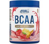 Applied Nutrition Amino-Hydrate BCAA en Poudre, Complément d'Acides Aminés à Chaîne Ramifiée, Poudre d'Acides Aminés Essentiels, Boisson Énergétique (450g, Fruit Burst)