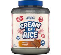 Applied Nutrition Complément de Crème de Riz, Crème de Riz pour Entraînement Riche en Glucides, Source d'Énergie pour Collation, Facile à Digérer, Vegan (2kg, Toffee Biscuit)