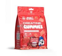 Applied Nutrition Creatine Gummies Saveur Cherry Chill - 3000mg Créatine Monohydrate par Portion - Vegan, Sans Gluten, Halal - 80 Gommes à Mâcher - 20 Portions - 400g