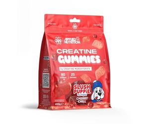 Applied Nutrition Creatine Gummies Saveur Cherry Chill - 3000mg Créatine Monohydrate par Portion - Vegan, Sans Gluten, Halal - 80 Gommes à Mâcher - 20 Portions - 400g