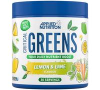 Applied Nutrition Critical Greens - Poudre de Super-Aliments Verts - Poudre de Légumes Verts - Superaliments en Poudre - Végan, Riche en Nutriments (150 g - 30 Portions) (Lemon & Lime)