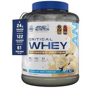 Applied Nutrition Protéine whey Critical Whey - Riche en protéines, BCAA & Glutamine - Vanille 2 kg