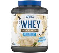 Applied Nutrition Critical Whey Protein Powder 900g - High Protein Powder, Protein Milkshake, Muscle Building Supplement with BCAAs & Glutamine (2kg - 67 Servings) (2kg, Vanilla Ice Cream)
