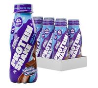 Applied Nutrition Protein Shake Prêt à Boire, Saveur Double Chocolat, Faible en Matières Grasses, Sans Sucre Ajouté, 42g de Protéines par Bouteille, Lot de 8 x 500ml
