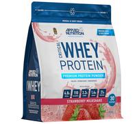 Applied Nutrition Protéine de Lactosérum Essentielle en Poudre 900 g - Protéines Whey, Boisson Protéinée, Compléments Alimentaires pour Sportifs avec BCAA et Glutamine (30 portions) (Strawberry)